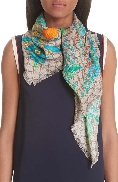 gucci scarf womens cheap|gucci scarf women price.